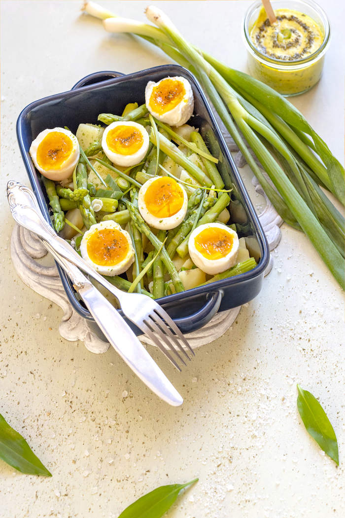 Asperge-daslook salade