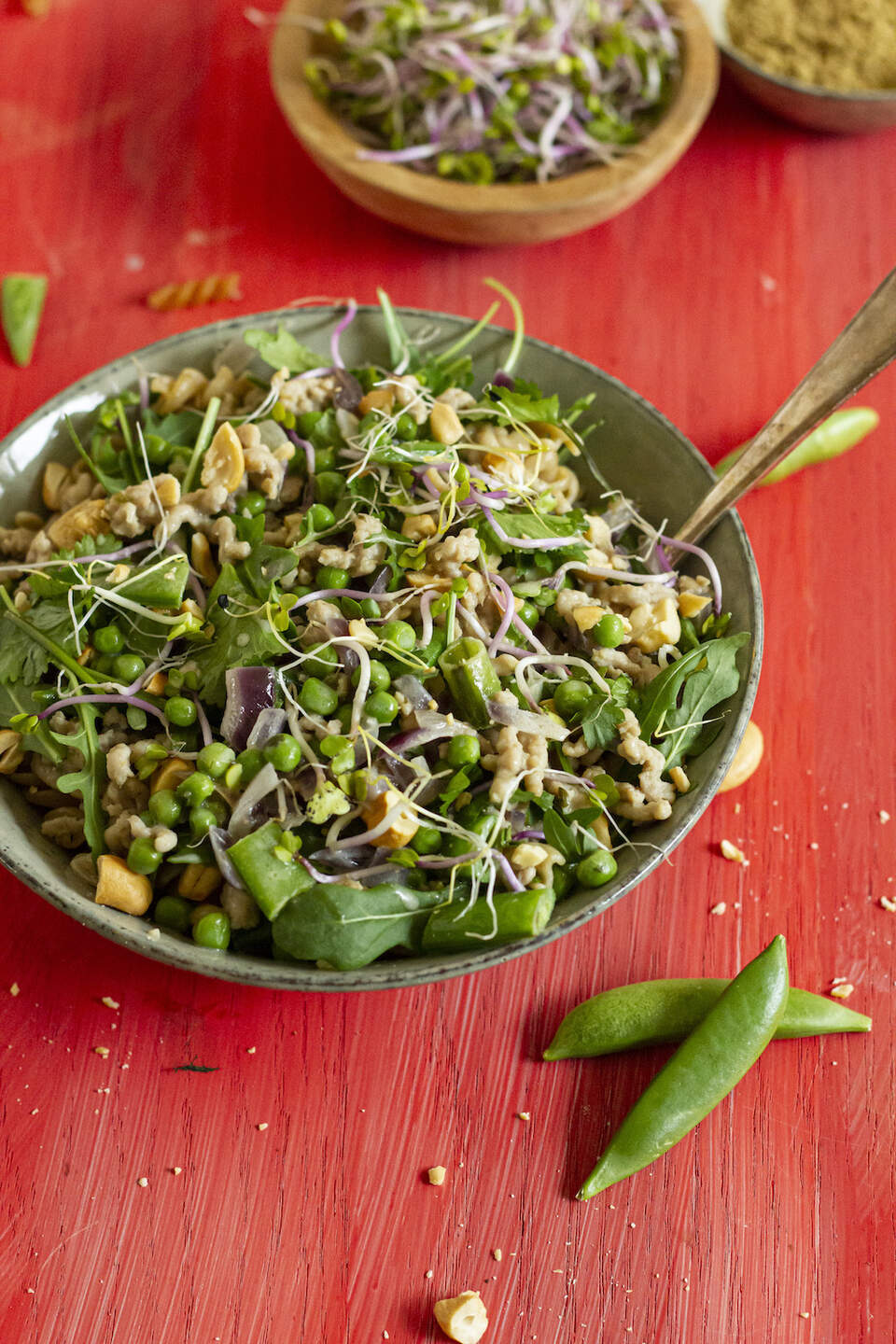 Romige groente bowl met cashewnoten